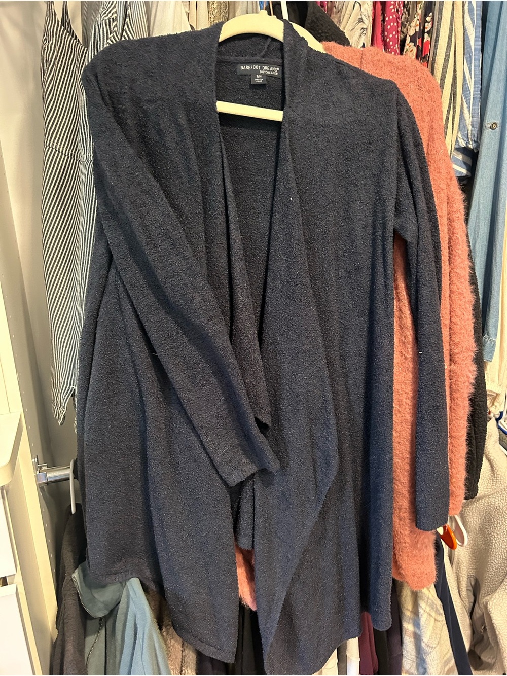 Barefoot Dreams Navy blue Open-Front Cozy Cardigan size s/m